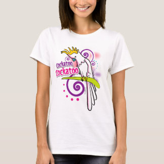 Camiseta cockatoo do pássaro do t-shirt