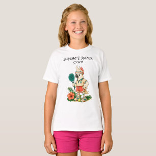 Camiseta Cockatoo Retro Personalizado Clube de Padel Júnior