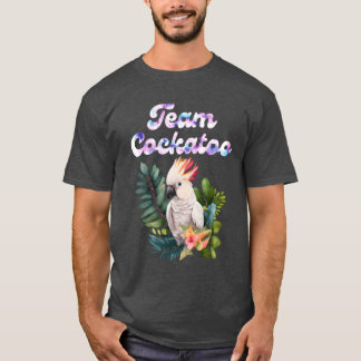 Camiseta Cockatooeam Cockatoo Bird Proprietários de papagai