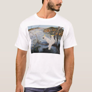 Camiseta Cockatoos Enxofre-Com crista nas montanhas azuis