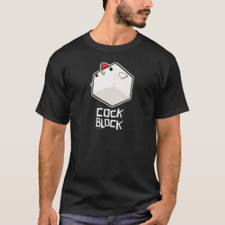 Camiseta Cockblock poderoso com t-shirt do título