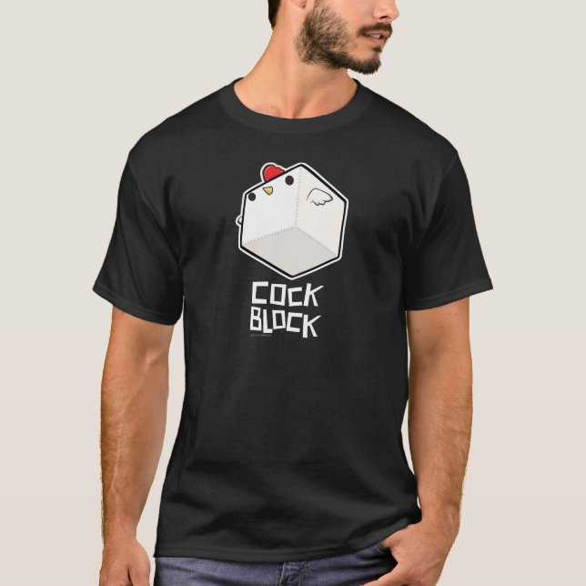 Camiseta Cockblock poderoso com t-shirt do título (Frente)