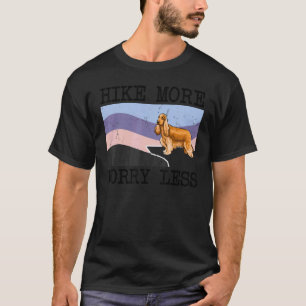 Camiseta Cocker Spaniel Caminhada Mais Preocupação Menos Gr