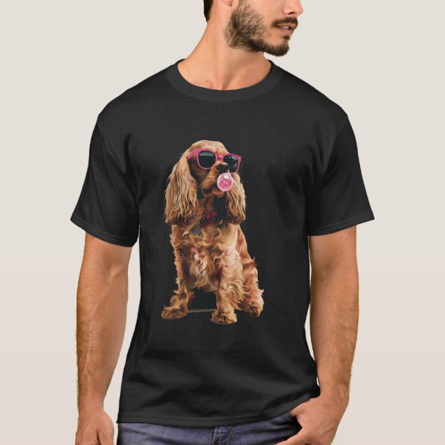 Camiseta Cocker Spaniel Chiclete (Frente)