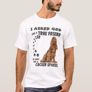Camiseta Cocker Spaniel Cita Pai Lover Impressão, Cute Hun