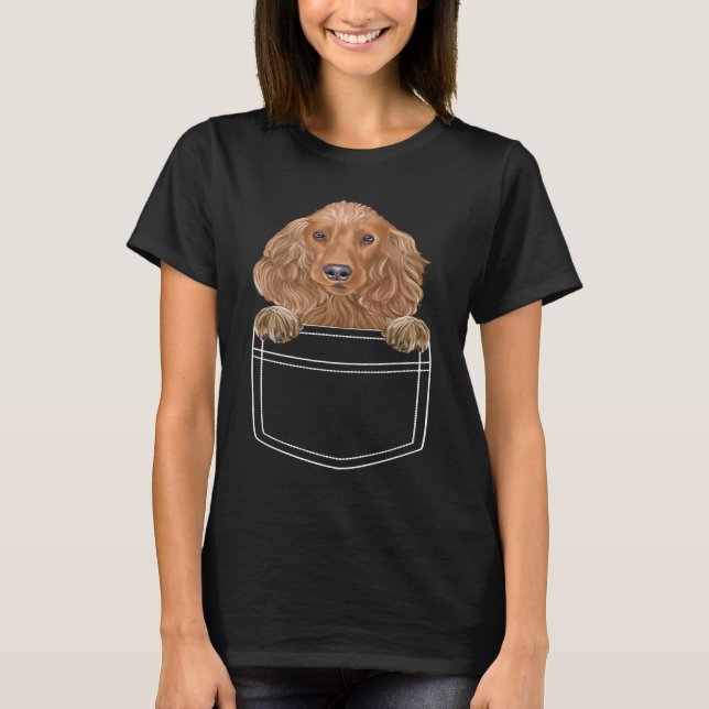 Camiseta Cocker Spaniel Dog In Pocket  Dog (Frente)