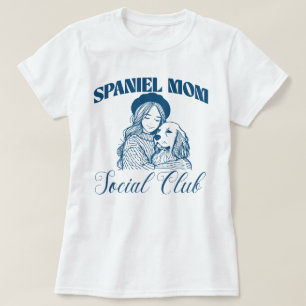 Camiseta Cocker Spaniel Dog Mãe Mulheres do Clube Social