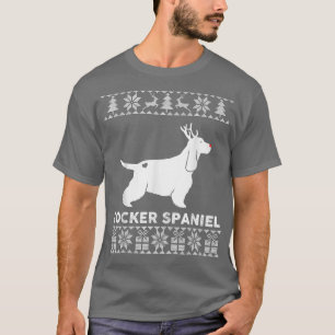 Camiseta Cocker Spaniel Dog Pet Lover Reindeer Ugly Christm