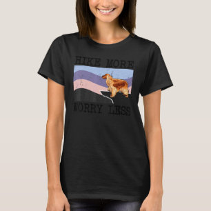 Camiseta Cocker Spaniel Inglês Caminhe Mais Preocupe Menos