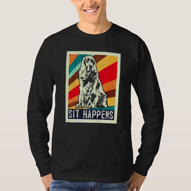Camiseta Cocker Spaniel Inglês Raça de Cão (Frente)