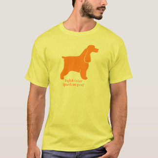 Camiseta Cocker spaniel laranja