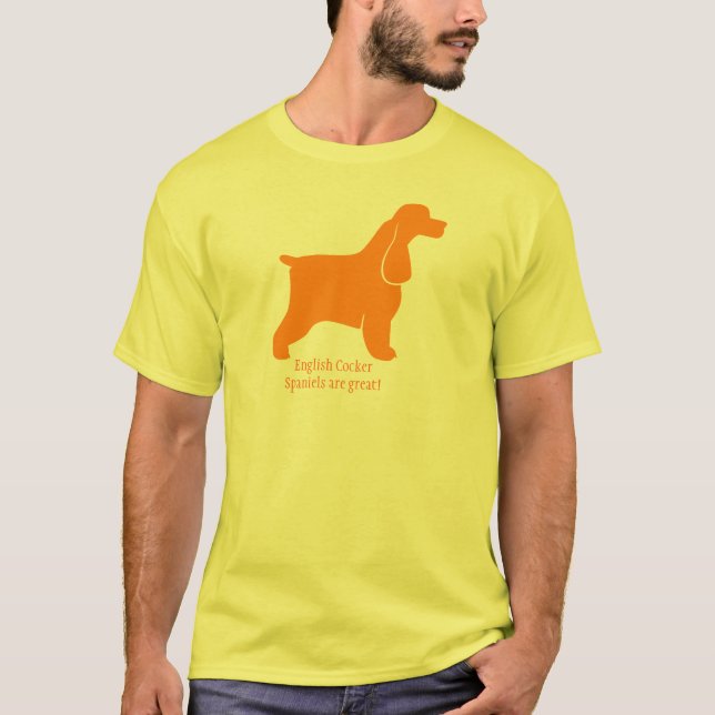 Camiseta Cocker spaniel laranja (Frente)