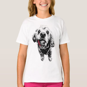 Camiseta Cocker Spaniel – Língua Vermelha, Muita Atitude