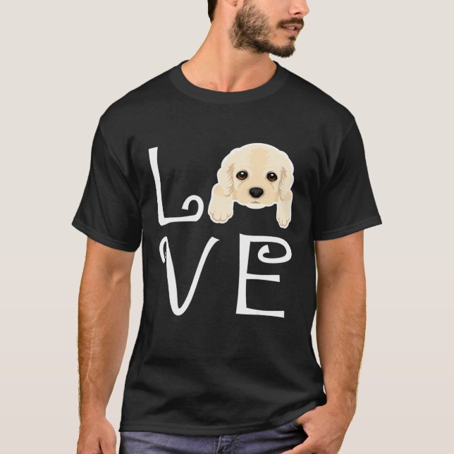 Camiseta Cocker Spaniel Love Dog Owner Cocker Spaniel Puppy (Frente)