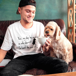 Camiseta Cocker Spaniel Meu Cachorro Tem Ansiedade Sem Fora