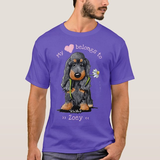 Camiseta Cocker Spaniel Meu Coração Pertence A (Frente)