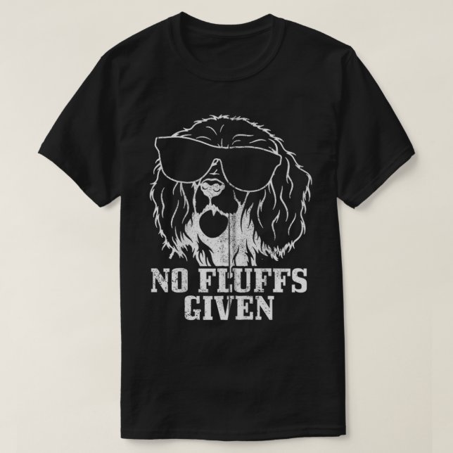 Camiseta Cocker Spaniel No Fluffs Given Dog Mom Dad Funny Z (Frente do Design)