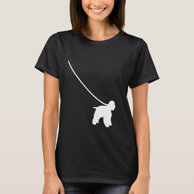 Camiseta Cocker Spaniel on a Leash Dog  Mom Dad Pet Cute  P (Frente)