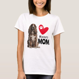 Camiseta Cocker Spaniel Personalizou T-Shirt Mãe