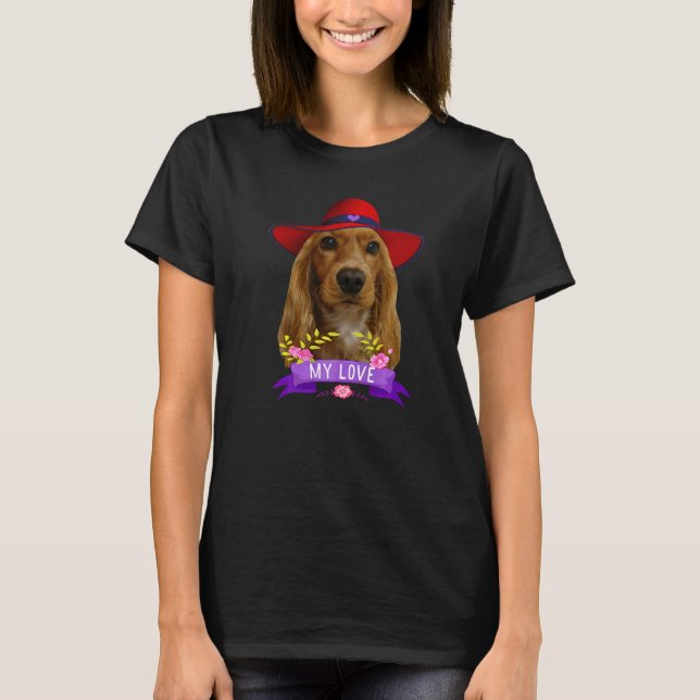 Camiseta Cocker Spaniel Poplove Cocker Spaniels Dad Mom (Frente)
