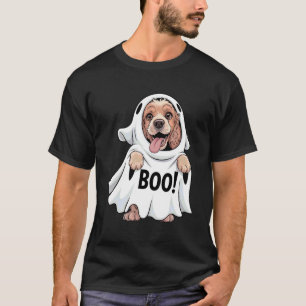 Camiseta Cocker Spaniel Vestindo um Fantasia de Fantasma Br