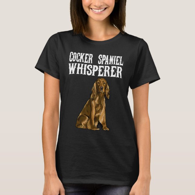 Camiseta Cocker Spaniel Wisperer  Dog (Frente)