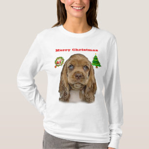 Camiseta Cocker spaniels Vestuário de Natal