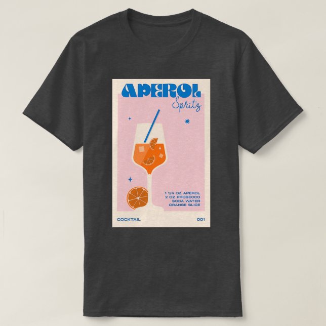 Camiseta Cocktail Aperol Spritz (Frente do Design)