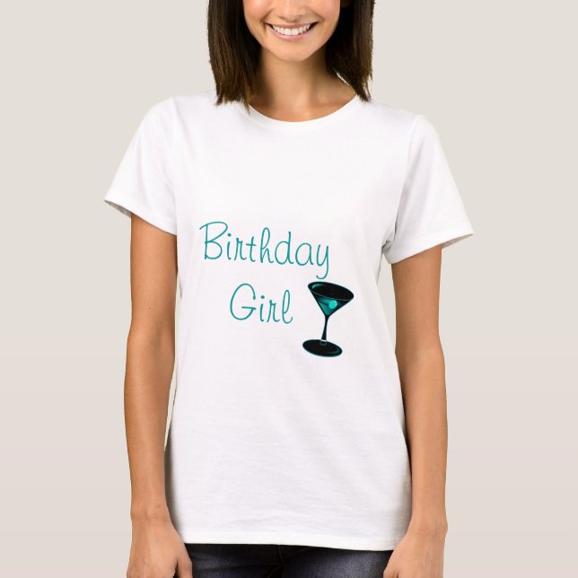 Camiseta Cocktail Birthday  Tee (Frente)