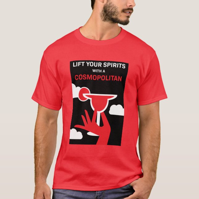Camiseta Cocktail cosmopolita (Frente)
