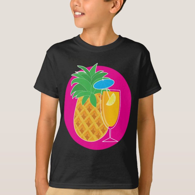 Camiseta Cocktail do abacaxi (Frente)