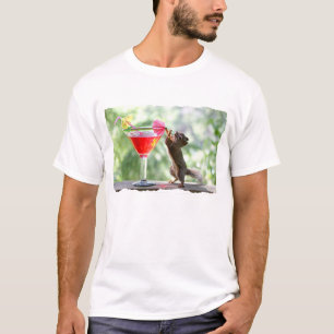 Camiseta Cocktail do bebendo do esquilo