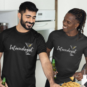 Camiseta Cocktail do vidro de Intoxicologist Martini