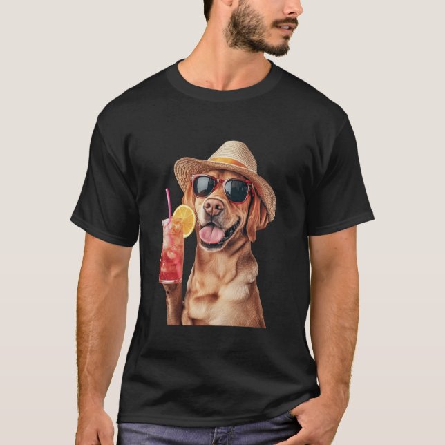 Camiseta Cocktail Labrador Retriever (Frente)