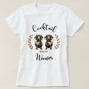 Camiseta Cocktail Weenie Social Club: Dachshances & Martini