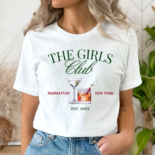 Camiseta Cocktails clássicos Red & Green Girl's Club