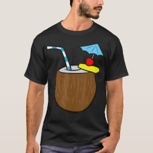 Camiseta Coco Cocktail Coconuts Leite Cocos de Verão