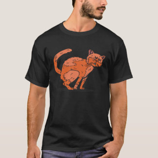 Camiseta cocô de gato fazendo cocô