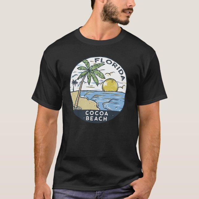 Camiseta Cocoa Beach Florida Vintage (Frente)