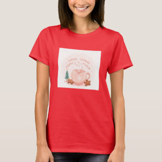 Camiseta Cocoa, Cookies & Calm – Pastel Christmas CoT-Shirt