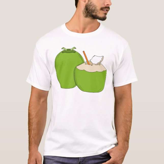Camiseta Coconut Duo: Salpico Verde (Frente)