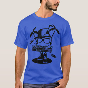 Camiseta Coconut Engraçado DJ Tacos noturnos de cartoon, Pa
