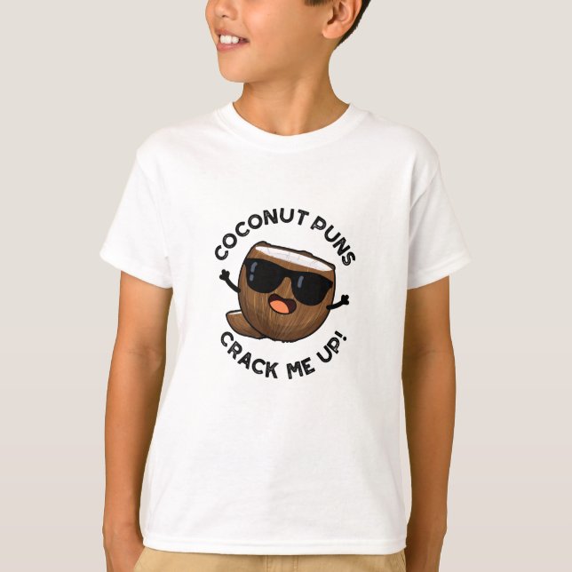 Camiseta Coconut Puns Me Destrói Fruta Engraçado (Frente)