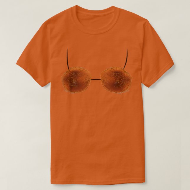 Camiseta Coconut Summer Coconuts Bra Halloween Costum (Frente do Design)