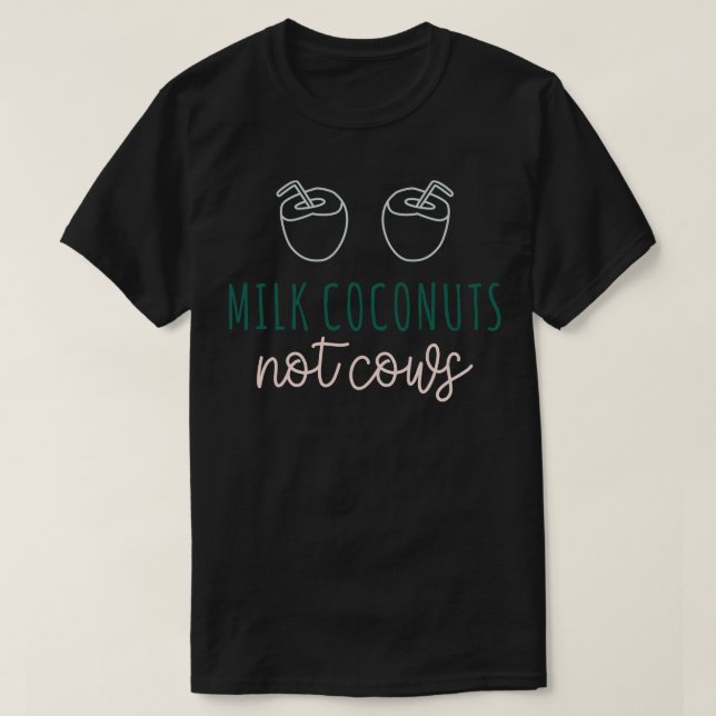 Camiseta Cocos de Leite Não Vacas (Frente do Design)