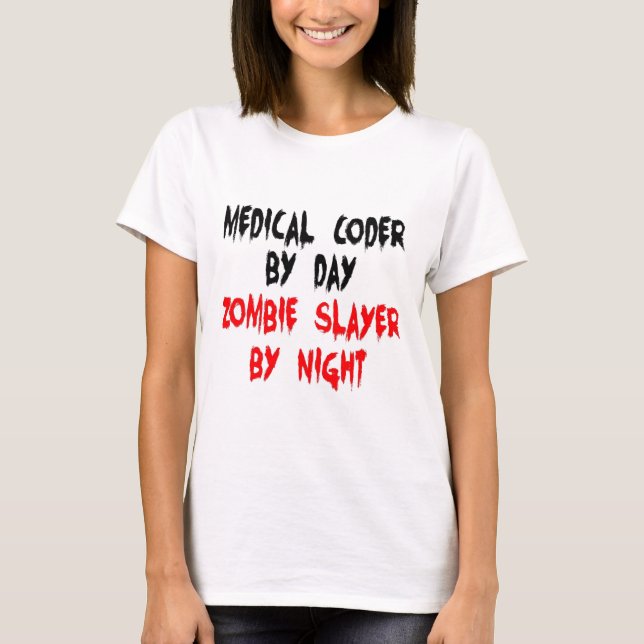 Camiseta Cód. Médico Zombie Slayer (Frente)