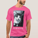 Camiseta Codeine Cat Engraçado<br><div class="desc">Codeine Cat Engraçado.</div>