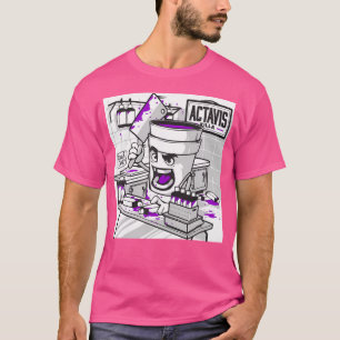 Camiseta Codeine Dual Cup Lean Purple Bebe Sizzurp Rap H