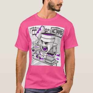 Camiseta Codeine Dual Cup Lean Purple Bebe Sizzurp Rap H