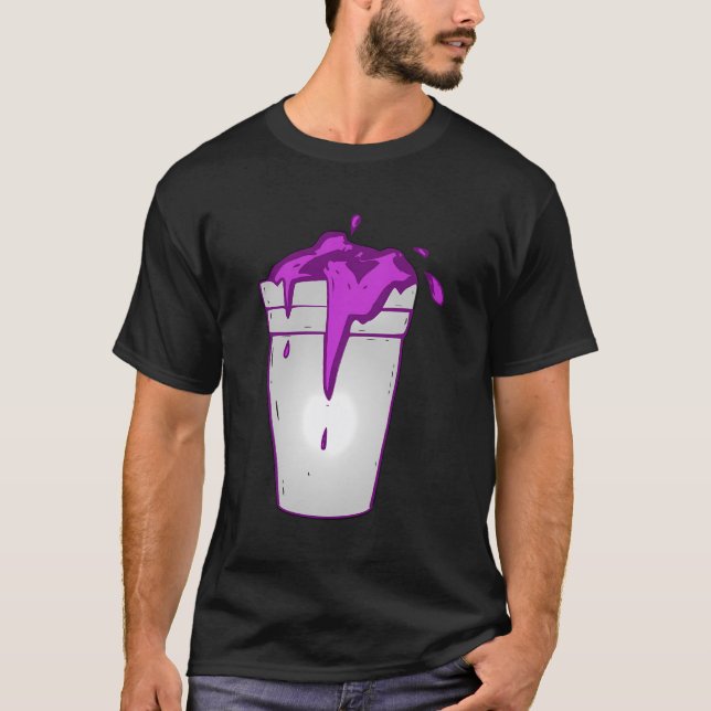 Camiseta Codeine Lean Double Cup Styrofoam Bebida Roxa Cou (Frente)